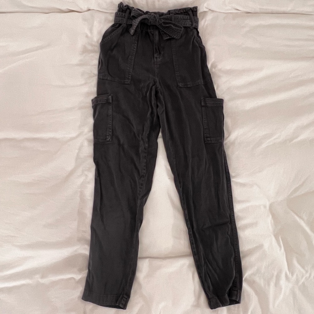 Splendid- Paper Bag pants in Charcoal